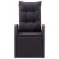 vidaXL Sillones de jardín reclinables con cojines 2 uds ratán PE negro vidaXL Sillones de jardín reclinables con cojines 2 uds ratán PE negro
