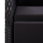 vidaXL Sillones de jardín reclinables con cojines 2 uds ratán PE negro vidaXL Sillones de jardín reclinables con cojines 2 uds ratán PE negro