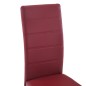 vidaXL Sillas voladizas de comedor 4 unidades cuero sintético rojo