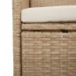 vidaXL Sillas de jardín con cojines 4 unidades ratán sintético beige vidaXL Sillas de jardín con cojines 4 unidades ratán sintético beige