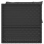 vidaXL Set de muebles de jardín 3 pzas y cojines ratán sintético negro vidaXL Set de muebles de jardín 3 pzas y cojines ratán sintético negro