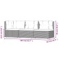 vidaXL Set de muebles de jardín 3 pzas y cojines ratán sintético negro vidaXL Set de muebles de jardín 3 pzas y cojines ratán sintético negro