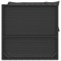 vidaXL Set de muebles de jardín 2 pzas y cojines ratán sintético negro vidaXL Set de muebles de jardín 2 pzas y cojines ratán sintético negro