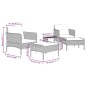 vidaXL Set muebles de jardín 5 piezas y cojines ratán sintético marrón vidaXL Set muebles de jardín 5 piezas y cojines ratán sintético marrón