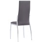 vidaXL Sillas de comedor 4 unidades cuero sintético gris vidaXL Sillas de comedor 4 unidades cuero sintético gris