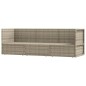 vidaXL Set de muebles de jardín 3 pzas y cojines ratán sintético gris vidaXL Set de muebles de jardín 3 pzas y cojines ratán sintético gris