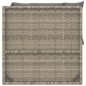 vidaXL Set de muebles de jardín 3 pzas y cojines ratán sintético gris vidaXL Set de muebles de jardín 3 pzas y cojines ratán sintético gris