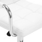 vidaXL Taburetes de cocina 2 unidades cuero sintético blanco vidaXL Taburetes de cocina 2 unidades cuero sintético blanco