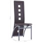 vidaXL Sillas de comedor 4 unidades cuero sintético marrón vidaXL Sillas de comedor 4 unidades cuero sintético marrón