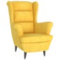 vidaXL Sillón de terciopelo amarillo mostaza vidaXL Sillón de terciopelo amarillo mostaza