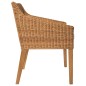 vidaXL Sillas de comedor con cojines 2 uds ratán natural marrón claro vidaXL Sillas de comedor con cojines 2 uds ratán natural marrón claro
