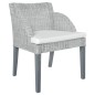 vidaXL Sillas de comedor con cojines 2 unidades ratán natural gris vidaXL Sillas de comedor con cojines 2 unidades ratán natural gris