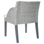 vidaXL Sillas de comedor con cojines 2 unidades ratán natural gris vidaXL Sillas de comedor con cojines 2 unidades ratán natural gris
