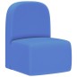 vidaXL Sofá infantil 2 en 1 de cuero sintético azul vidaXL Sofá infantil 2 en 1 de cuero sintético azul