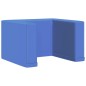 vidaXL Sofá infantil 2 en 1 de cuero sintético azul vidaXL Sofá infantil 2 en 1 de cuero sintético azul