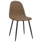 vidaXL Sillas comedor 4 uds cuero sintético marrón oscuro 45x53,5x83cm vidaXL Sillas comedor 4 uds cuero sintético marrón oscuro 45x53,5x83cm