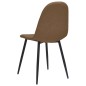 vidaXL Sillas comedor 4 uds cuero sintético marrón oscuro 45x53,5x83cm vidaXL Sillas comedor 4 uds cuero sintético marrón oscuro 45x53,5x83cm