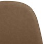 vidaXL Sillas comedor 4 uds cuero sintético marrón oscuro 45x53,5x83cm vidaXL Sillas comedor 4 uds cuero sintético marrón oscuro 45x53,5x83cm