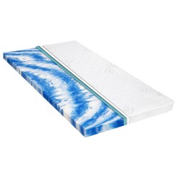 vidaXL Sobrecolchón 160x200 cm espuma de gel 7 cm