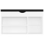 vidaXL Banco zapatero con cojín madera ingeniería blanco 80x30x47 cm vidaXL Banco zapatero con cojín madera ingeniería blanco 80x30x47 cm