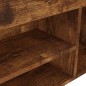 vidaXL Banco zapatero con cojín madera ingeniería roble ahumado vidaXL Banco zapatero con cojín madera ingeniería roble ahumado