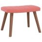 vidaXL Sillón de relax con taburete terciopelo rosa vidaXL Sillón de relax con taburete terciopelo rosa