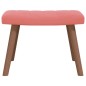 vidaXL Sillón de relax con taburete terciopelo rosa vidaXL Sillón de relax con taburete terciopelo rosa