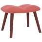 vidaXL Silla mecedora con reposapiés terciopelo rosa vidaXL Silla mecedora con reposapiés terciopelo rosa