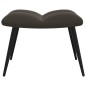 vidaXL Silla de relajación con taburete terciopelo gris oscuro vidaXL Silla de relajación con taburete terciopelo gris oscuro