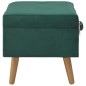 vidaXL Taburetes de almacenamiento 3 piezas terciopelo verde vidaXL Taburetes de almacenamiento 3 piezas terciopelo verde