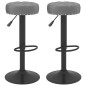 vidaXL Taburetes de cocina 2 unidades terciopelo gris oscuro vidaXL Taburetes de cocina 2 unidades terciopelo gris oscuro