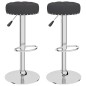 vidaXL Taburetes de cocina 2 unidades tela negro vidaXL Taburetes de cocina 2 unidades tela negro