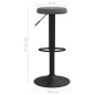 vidaXL Taburetes de cocina 2 unidades terciopelo gris oscuro vidaXL Taburetes de cocina 2 unidades terciopelo gris oscuro