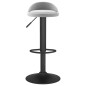 vidaXL Taburete de cocina de terciopelo gris claro vidaXL Taburete de cocina de terciopelo gris claro