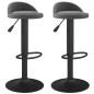 vidaXL Taburetes de cocina 2 unidades terciopelo gris oscuro vidaXL Taburetes de cocina 2 unidades terciopelo gris oscuro