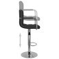 vidaXL Taburetes de cocina 2 unidades cuero sintético negro vidaXL Taburetes de cocina 2 unidades cuero sintético negro