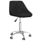 vidaXL Sillas de comedor giratorias 2 unidades cuero sintético negro