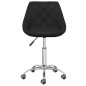 vidaXL Sillas de comedor giratorias 2 unidades cuero sintético negro