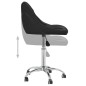 vidaXL Sillas de comedor giratorias 2 unidades cuero sintético negro