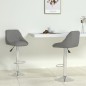 vidaXL Taburetes de cocina 2 unidades cuero sintético gris vidaXL Taburetes de cocina 2 unidades cuero sintético gris