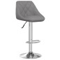 vidaXL Taburetes de cocina 2 unidades cuero sintético gris vidaXL Taburetes de cocina 2 unidades cuero sintético gris