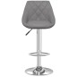 vidaXL Taburetes de cocina 2 unidades cuero sintético gris vidaXL Taburetes de cocina 2 unidades cuero sintético gris