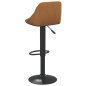 vidaXL Taburetes de cocina 2 unidades terciopelo marrón vidaXL Taburetes de cocina 2 unidades terciopelo marrón
