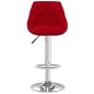 vidaXL Taburete de cocina 2 unidades de terciopelo color vino tinto vidaXL Taburete de cocina 2 unidades de terciopelo color vino tinto