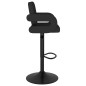 vidaXL Taburetes de cocina 2 unidades tela negro