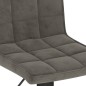vidaXL Taburetes de cocina 2 unidades terciopelo gris oscuro vidaXL Taburetes de cocina 2 unidades terciopelo gris oscuro