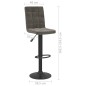 vidaXL Taburetes de cocina 2 unidades terciopelo gris oscuro vidaXL Taburetes de cocina 2 unidades terciopelo gris oscuro