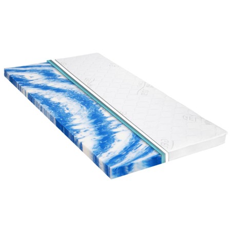 vidaXL Sobrecolchón 120x200 cm espuma de gel 7 cm