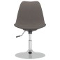 vidaXL Sillas de comedor giratorias 4 unidades tela gris oscuro