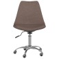 vidaXL Sillas de comedor giratorias 2 unidades tela gris taupé